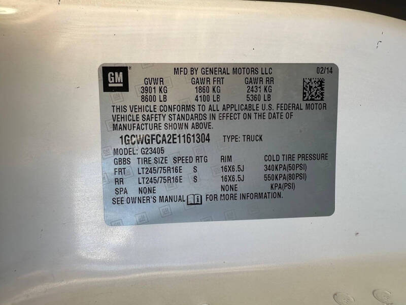 2014 Chevrolet Express 2500