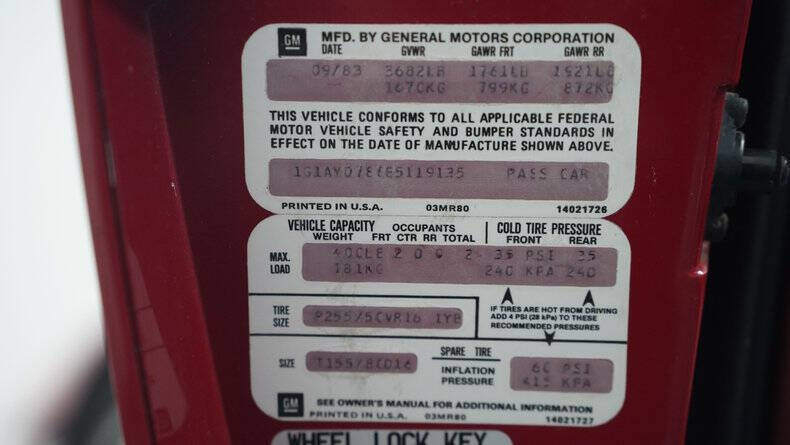 1984 Chevrolet Corvette