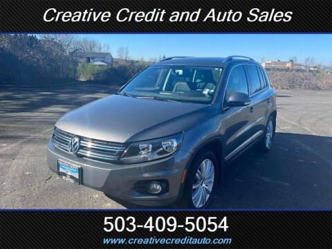 2012 Volkswagen Tiguan for sale at Creative Credit & Auto Sales in Salem OR