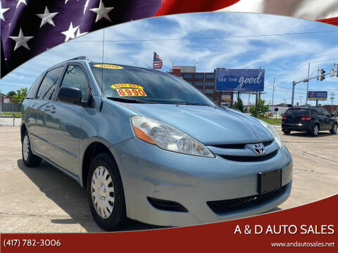 2008 Toyota Sienna for sale at A & D Auto Sales in Joplin MO