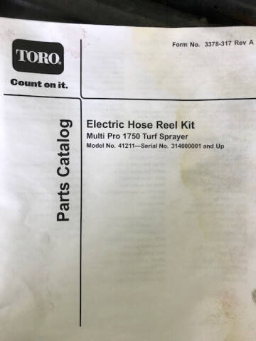 2014 Toro 1750 Multi Pro Sprayer