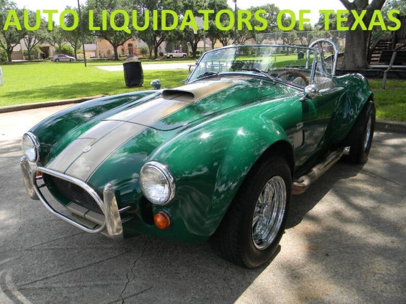 1965 Shelby Cobra for sale at AUTO LIQUIDATORS OF TEXAS in Richmond TX