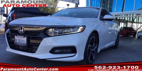 2020 Honda Accord for sale at PARAMOUNT AUTO CENTER in Downey CA
