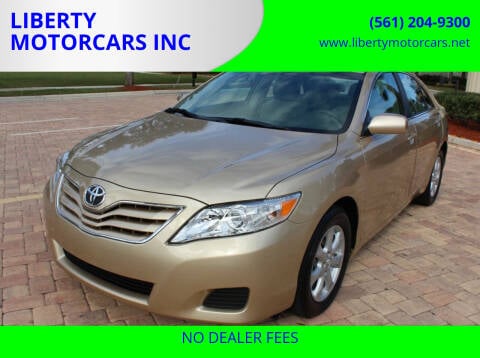 2011 Toyota Camry for sale at LIBERTY MOTORCARS INC in Royal Palm Beach FL