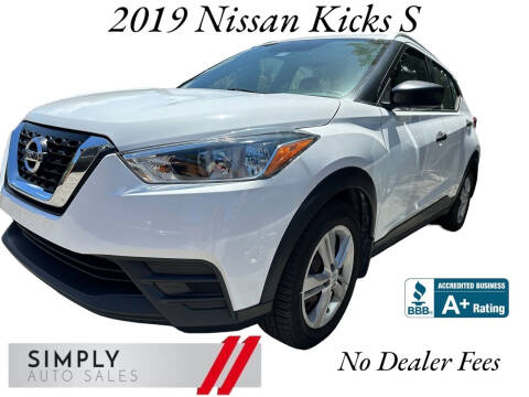 2019 Nissan Kicks for sale at Simply Auto Sales in Palm Beach Gardens FL