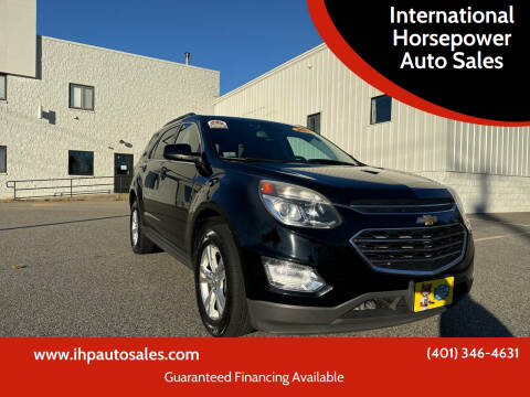 2016 Chevrolet Equinox for sale at International Horsepower Auto Sales in Warwick RI