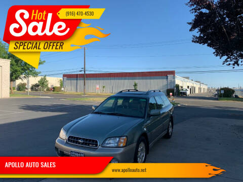 2003 Subaru Outback for sale at APOLLO AUTO SALES in Sacramento CA