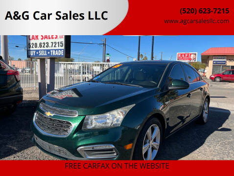 2015 Chevrolet Cruze for sale at A&G Car Sales  LLC in Tucson AZ