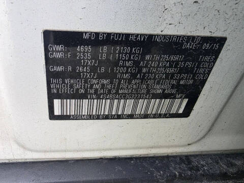 2016 Subaru Outback 2.5i Premium