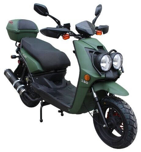 2019 Zoma 150cc Matte Finish 4  Stroke Moped Scooter