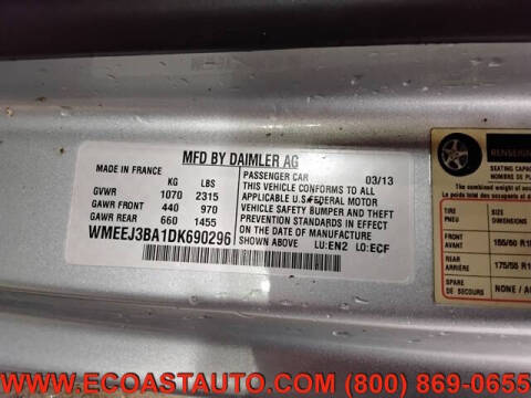 2013 Smart fortwo pure