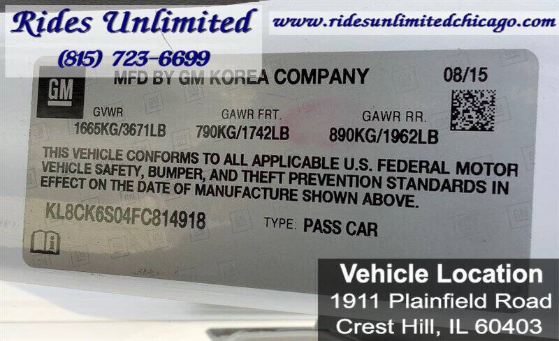 2015 Chevrolet Spark EV 1LT