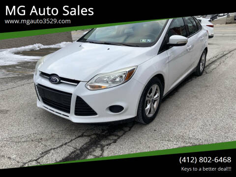 2014 Ford Focus for sale at MG Auto Sales in Pittsburgh PA