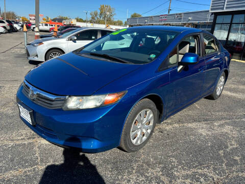 2012 Honda Civic for sale at North Chicago Car Sales Inc in Waukegan IL