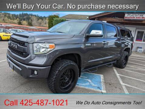 2017 Toyota Tundra for sale at Platinum Autos in Woodinville WA