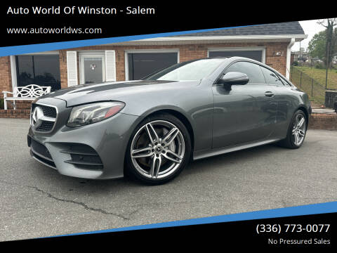 2018 Mercedes-Benz E-Class for sale at Auto World Of Winston - Salem in Winston Salem NC