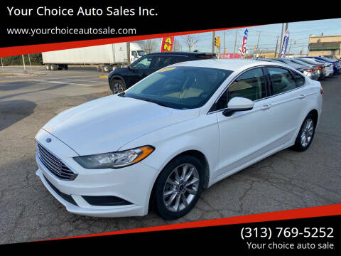2017 Ford Fusion for sale at Your Choice Auto Sales Inc. in Dearborn MI