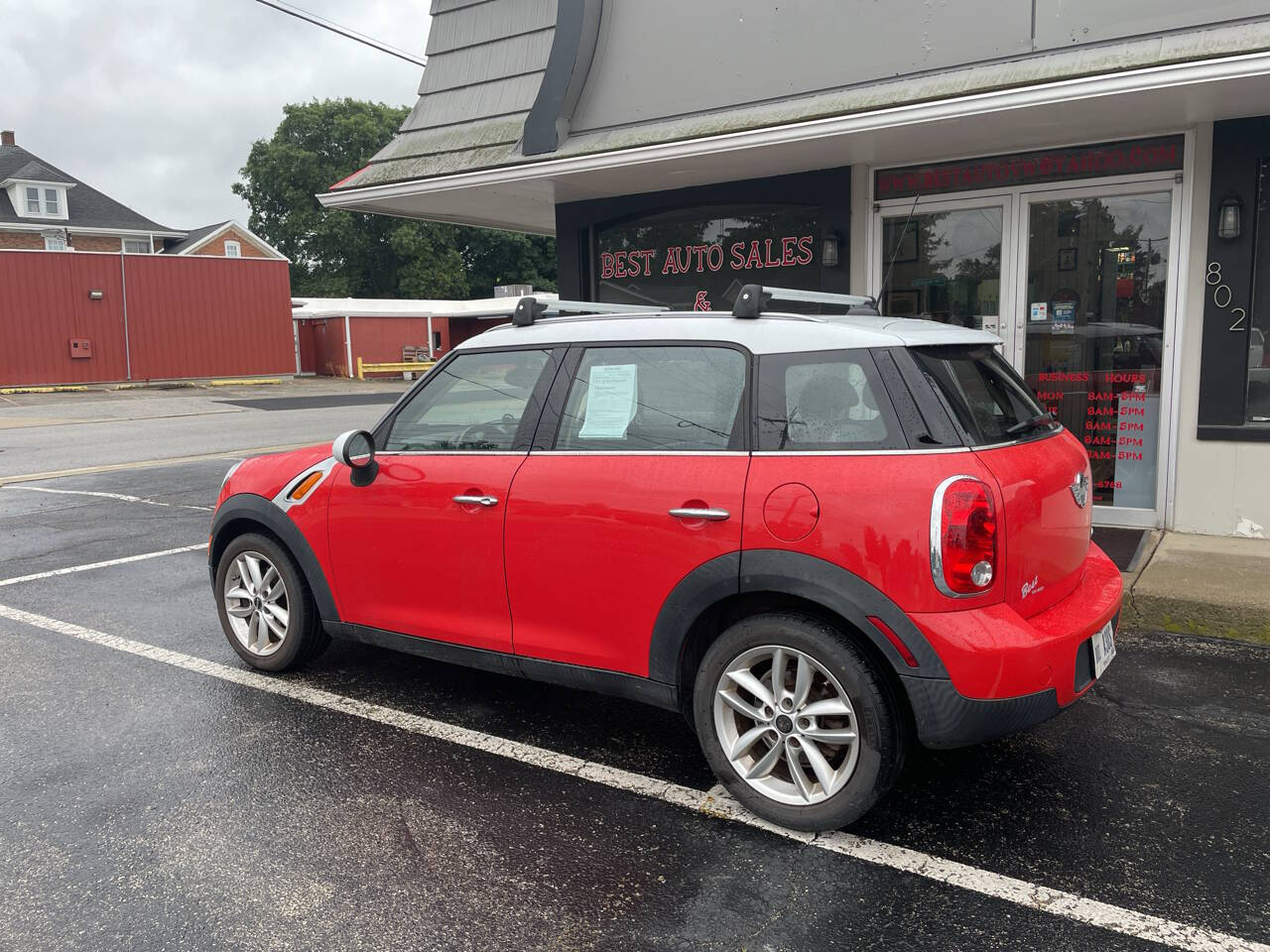 Red 2011 MINI Cooper Countryman Base Base 4dr Crossover 1