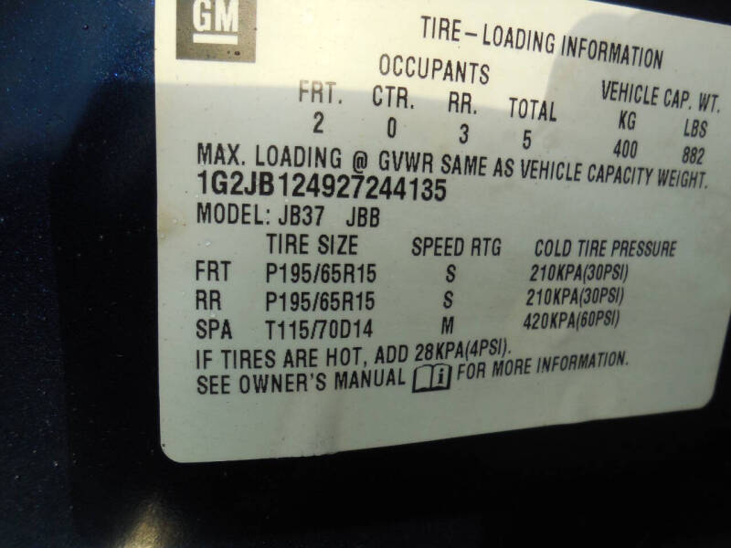 2002 Pontiac Sunfire SE