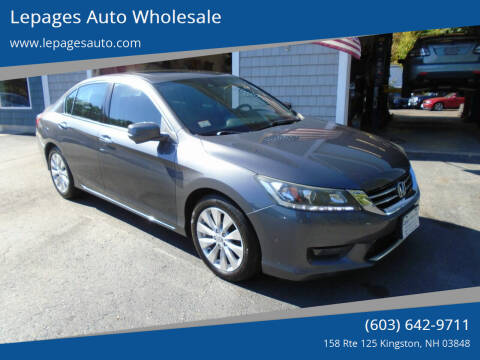 2014 Honda Accord for sale at Lepages Auto Wholesale in Kingston NH
