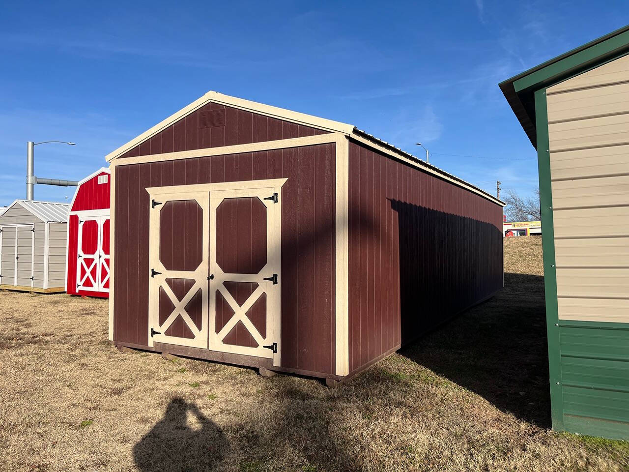 2022 Burnett Affordable Buildings 12x36 Utility Shed for sale at Lakeside Auto RV & Outdoors in Cleveland, OK