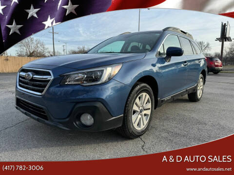 2019 Subaru Outback for sale at A & D Auto Sales in Joplin MO