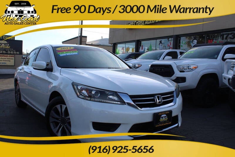 2013 Honda Accord for sale at West Coast Auto Sales Center in Sacramento CA