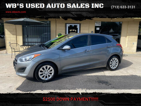 2017 Hyundai Elantra GT for sale at WB'S USED AUTO SALES INC in Houston TX