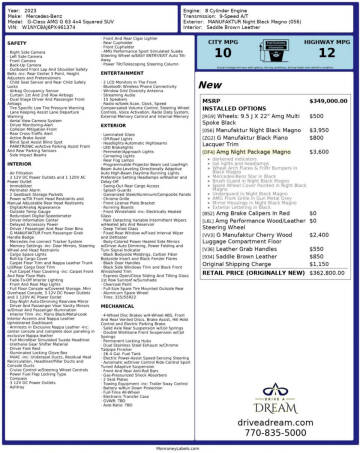 2023 Mercedes-Benz G-Class AMG G 63 4x4 Squared