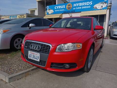 2008 Audi A4 for sale at Cyrus Auto Sales in San Diego CA