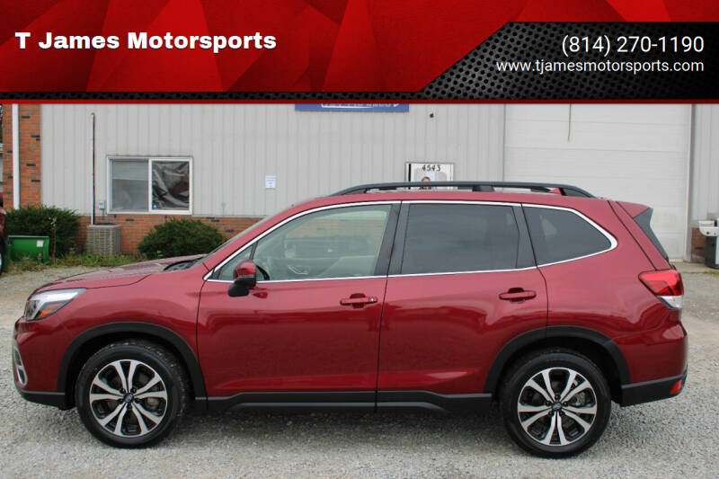 2021 Subaru Forester for sale at T James Motorsports in Gibsonia PA