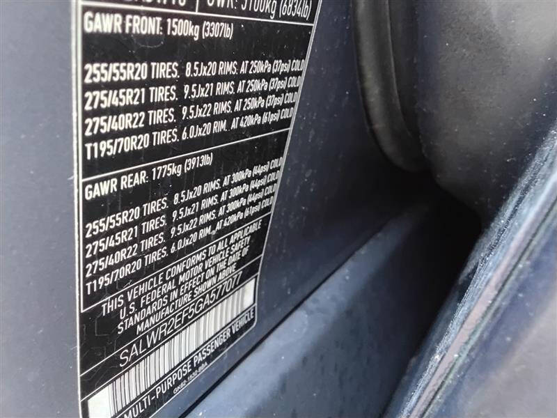 2016 Land Rover Range Rover Sport