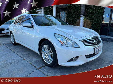 2012 Infiniti G25 Sedan for sale at 714 Autos in Whittier CA