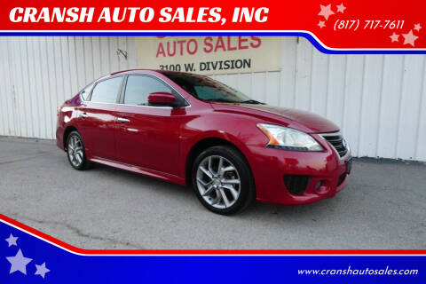 2014 Nissan Sentra for sale at CRANSH AUTO SALES, INC in Arlington TX