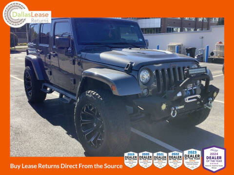 2017 Jeep Wrangler Unlimited for sale at Dallas Auto Finance in Dallas TX