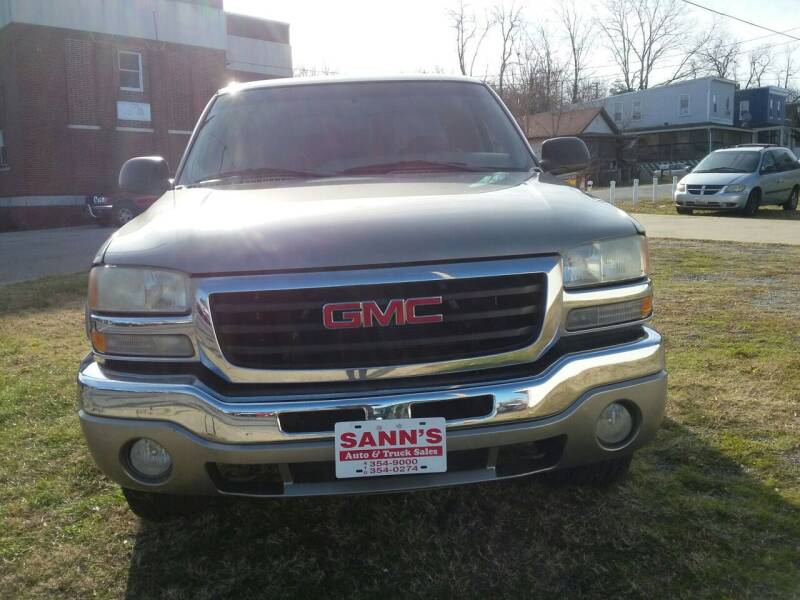 2003 GMC Sierra 1500 for sale at Sann's Auto Sales in Baltimore MD