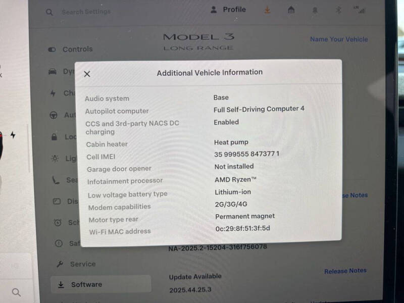 2025 Tesla Model 3 Long Range