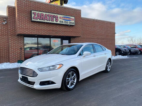 2015 Ford Fusion for sale at Zarate's Auto Sales in Big Bend WI