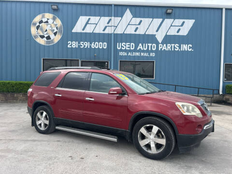 2012 GMC Acadia for sale at CELAYA AUTO SALES INC in Houston TX