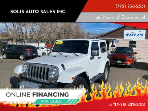 2014 Jeep Wrangler for sale at SOLIS AUTO SALES INC in Elko NV