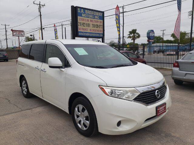 2012 Nissan Quest for sale at S.A. BROADWAY MOTORS INC in San Antonio TX