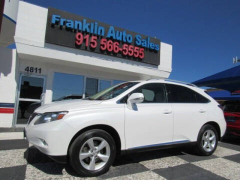2010 Lexus RX 350 for sale at Franklin Auto Sales in El Paso TX
