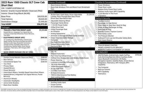 2023 RAM 1500 Classic SLT