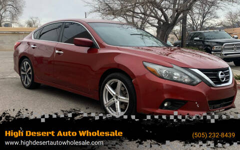 2016 Nissan Altima for sale at High Desert Auto Wholesale in Albuquerque NM