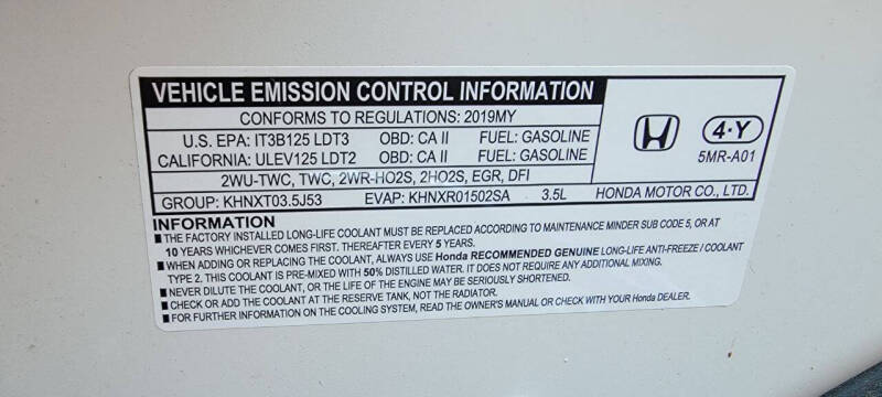 2019 Honda Odyssey Elite