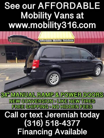 2016 Dodge Grand Caravan for sale at Affordable Mobility Solutions, LLC - Mobility/Wheelchair Accessible Inventory-Wichita in Wichita KS