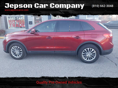 2016 Lincoln MKX for sale at Jepson Car Company in Saint Clair MI