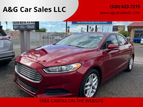 2016 Ford Fusion for sale at A&G Car Sales  LLC in Tucson AZ
