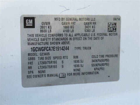 2014 Chevrolet Express 2500