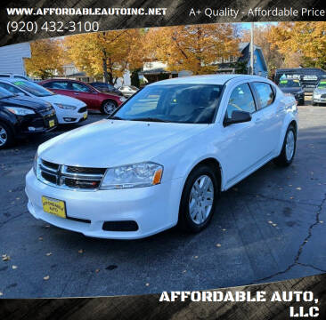 2014 Dodge Avenger for sale at AFFORDABLE AUTO, LLC in Green Bay WI